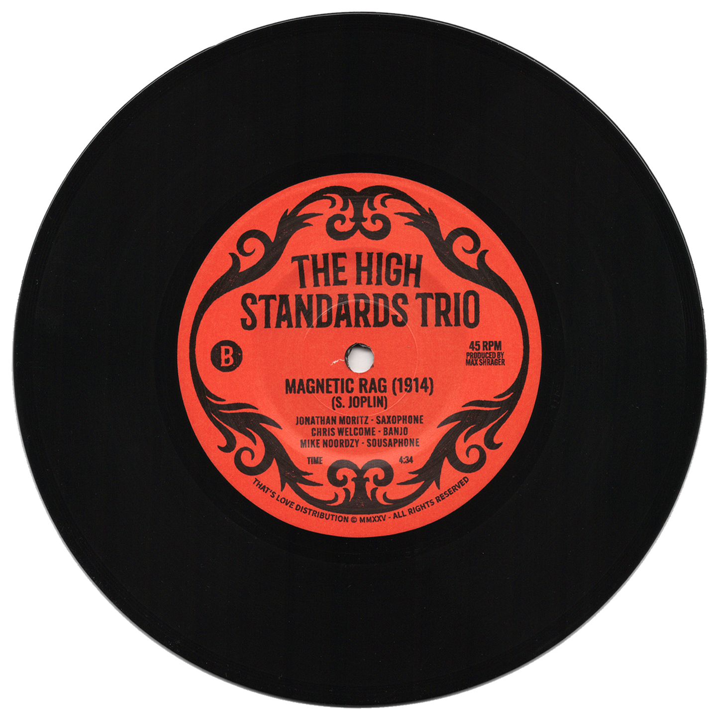 The High Standards Trio - "Wild Cherries Rag" / "Magnetic Rag" 45