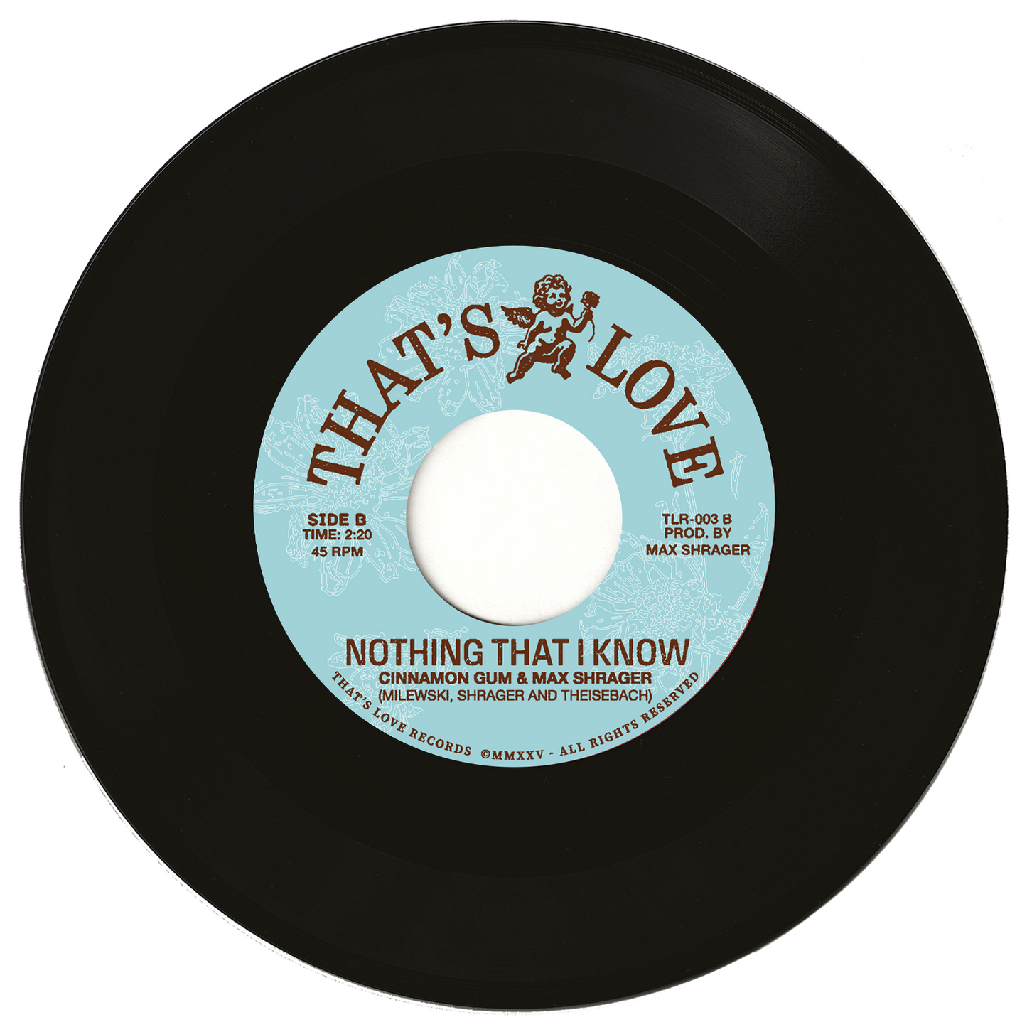 Cinnamon Gum & Max Shrager - "Sweet Honey" / "Nothing That I Know" 45